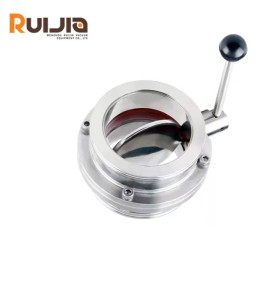 Stainless Steel Vacuum Manual Butterfly Valves ISO-Type for Vacuum System Application