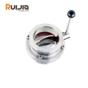 Stainless Steel Vacuum Manual Butterfly Valves ISO-Type for Vacuum System Application