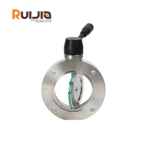 Vacuum Manual ISO Butterfly Valves Stainless Steel 304.S.S for Vacuum Application
