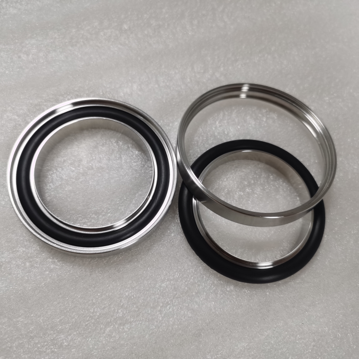 KF vacuum centering ring with outer ring& O'ring