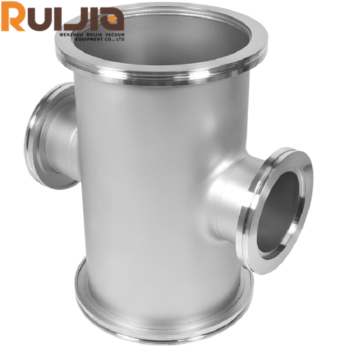 ISO Vacuum Flange Stainless Steel Component,Vacuum Fittings Reducing 4-Way Crosses   Wholesale China