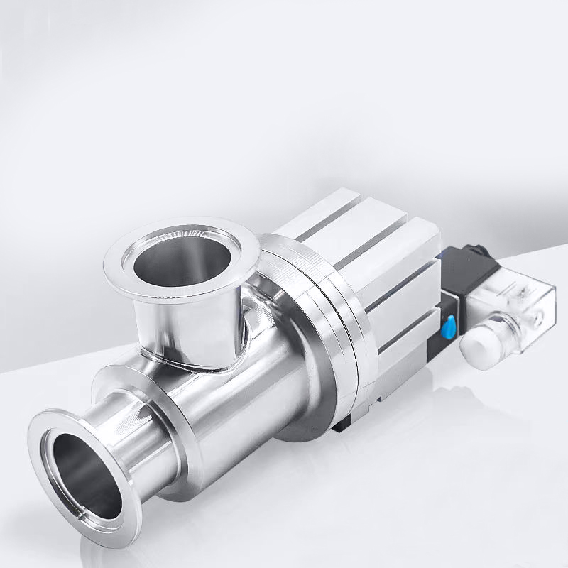 KF vacuum pneumatic angle valves