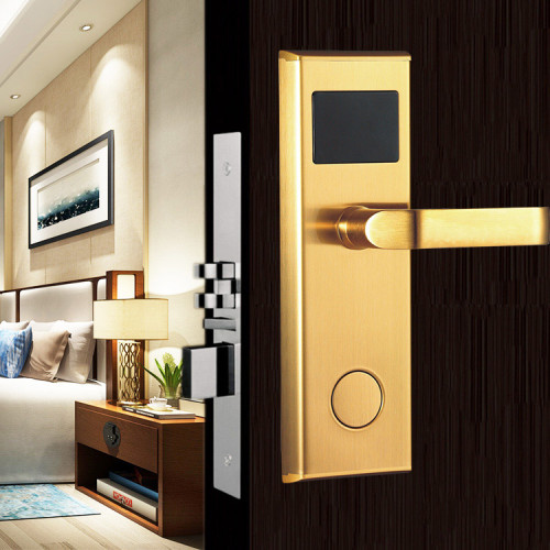 RFID Key Card Smart Hotel Room Door Lock With Management System Software