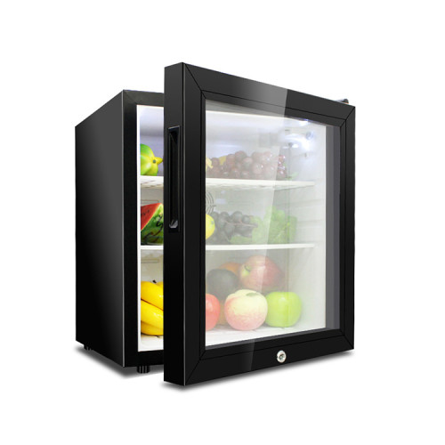 Glass Door Smart 30L Mini Bar Fridg For Hotel Room