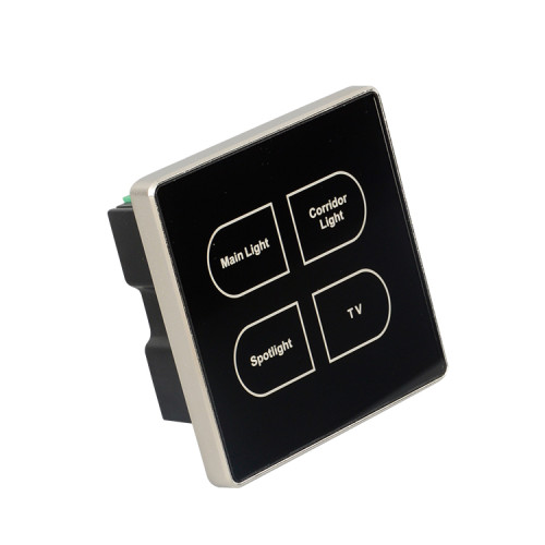 Hotel And Home Automation Smart Touch Button Light Switch With Glass Panel