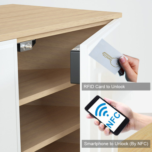 EPROER | Digital Hidden Drawer Lock Cabinet Locker Lock with RFID Card & NFC to Open