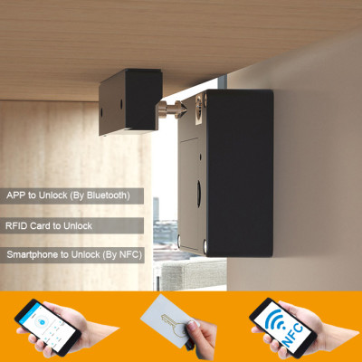 EPROER | Digital Hidden Drawer Lock Cabinet Locker Lock with RFID Card & NFC & Bluetooth APP to Open