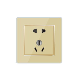 Mount In Wall 2 Pin 3 Pin Socket With Tempered Glass Panel
