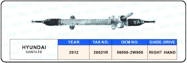 28021R EPS Steering Gear / Steering Rack for HYUNDAI SANTAFE 2012- year   56500-2W900 RIGHT HAND