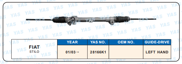 28166K1  Hydraulic Steering Gear/ steering rack for FIAT STILO