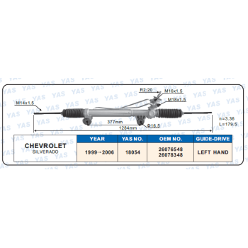 18054 Hydraulic Steering Rack /Steering Gear CHEVROLET SlL VERADO