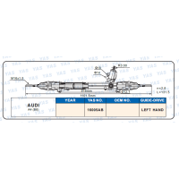 16005AB Hydraulic Steering Rack /Steering Gear AUDI A4 (B8)