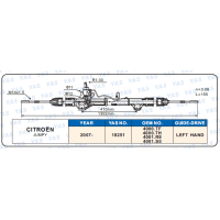 18251 Hydraulic Steering Rack /Steering Gear FIAT SCUDO