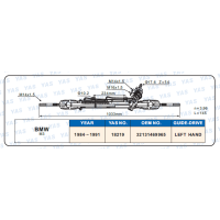 18219 Hydraulic Steering Rack /Steering Gear BMW M3