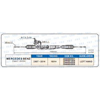 16014 Hydraulic Steering Rack /Steering Gear MERCEDES-BENZ CLASS C (W204)