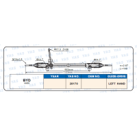 28170 Hydraulic Steering Rack /Steering Gear BYD  HAN