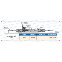 16029 Hydraulic Steering Rack /Steering Gear CADILLAC SRX