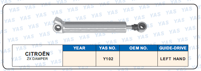 Y102 Hydraulic Steering Rack /Steering Gear CITROEN ZX DAMPER