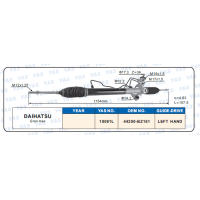 18081L Hydraulic Steering Rack /Steering Gear DAIHATSU Gran max
