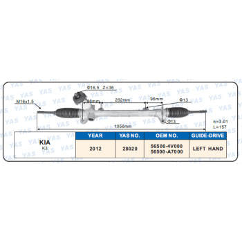 28020 Hydraulic Steering Rack /Steering Gear KIA K3
