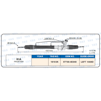 18103K Hydraulic Steering Rack /Steering Gear KIA FRONTIER