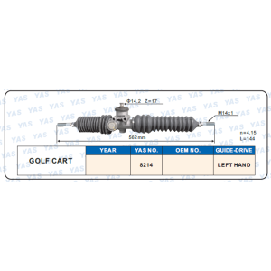 8215 Hydraulic Steering Rack /Steering Gear GOLF CART