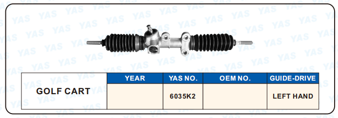 6035K2 Hydraulic Steering Rack /Steering Gear GOLF CART