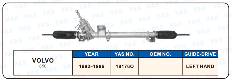 18176Q Hydraulic Steering Rack /Steering Gear VOLVO 850