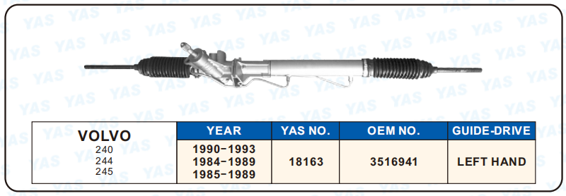 18163 Hydraulic Steering Rack /Steering Gear VOLVO 240 244 245