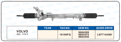 18190FQ Hydraulic Steering Rack /Steering Gear VOLVO S80,V70 II