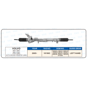 18190C Hydraulic Steering Rack /Steering Gear VOLVO S60 I(384) S80 I(184) V70 II(285) XC70 CROSS COUNTRY (295)