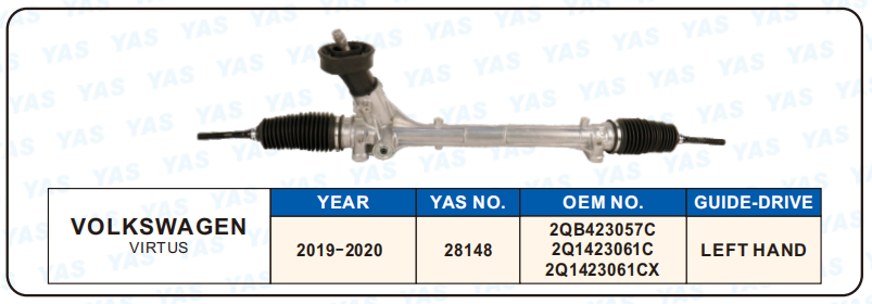 28148 Hydraulic Steering Rack /Steering Gear VOLKSWAGEN VIRTUS