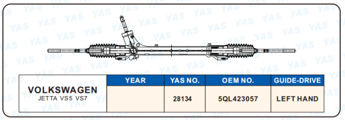 28134 Hydraulic Steering Rack /Steering Gear VOLKSWAGEN JETTA VS5 VS7