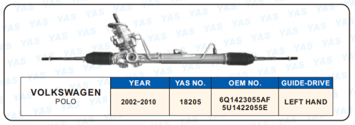 18205 Hydraulic Steering Rack /Steering Gear VOLKSWAGEN POLO