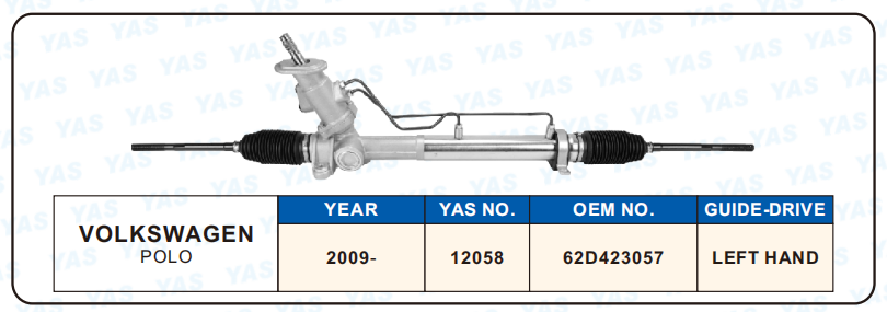 12058 Hydraulic Steering Rack /Steering Gear VOLKSWAGEN POLO