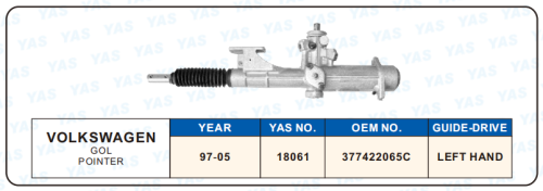 18061 Hydraulic Steering Rack /Steering Gear VOLKSWAGEN GOL POINTER