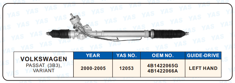 12053 Hydraulic Steering Rack /Steering Gear VOLKSWAGEN PASSAT (3B3),VARIANT