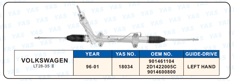18034 Hydraulic Steering Rack /Steering Gear VOLKSWAGEN LT28-35 II