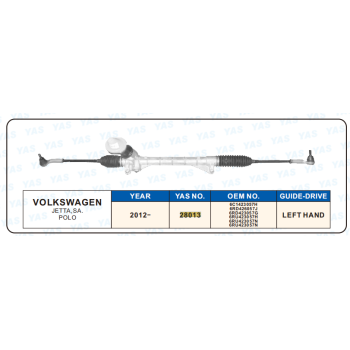 28013 Hydraulic Steering Rack /Steering Gear VOLKSWAGEN JETTA,SA.