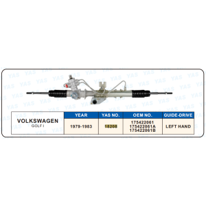 18208 Hydraulic Steering Rack /Steering Gear VOLKSWAGEN GOLF I