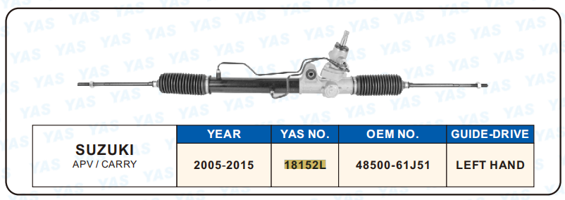 18152L Hydraulic Steering Rack /Steering Gear SUZUKI APV / CARRY