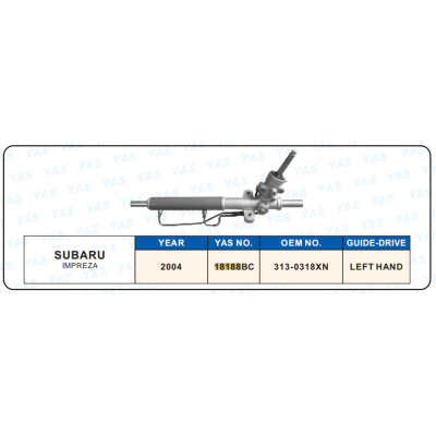 18188BC Hydraulic Steering Rack /Steering Gear SUBARU IMPREZA