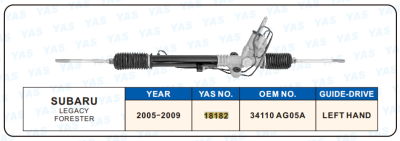 18182 Hydraulic Steering Rack /Steering Gear SUBARU LEGACY