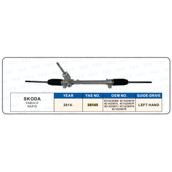 28145 Hydraulic Steering Rack /Steering Gear SKODA FABIA III RAPID