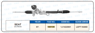 18013K Hydraulic Steering Rack /Steering Gear SEAT OCTAVIA