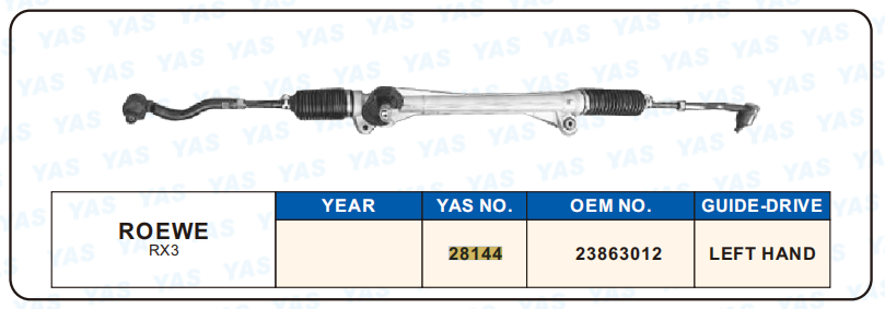 28144 Hydraulic Steering Rack /Steering Gear ROEVE RX3