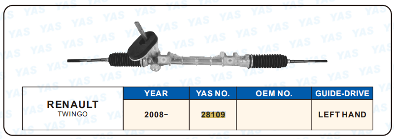 28109 Hydraulic Steering Rack /Steering Gear RENAULT TWINGO