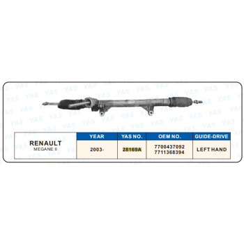 28169A Hydraulic Steering Rack /Steering Gear RENAULT MEGANE II