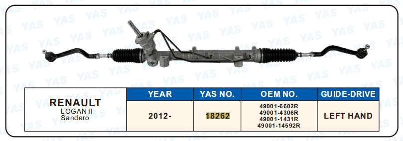 18262 Hydraulic Steering Rack /Steering Gear RENAULT LOGAN II