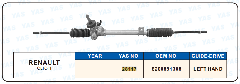 28117 Hydraulic Steering Rack /Steering Gear RENAULT CLIO II